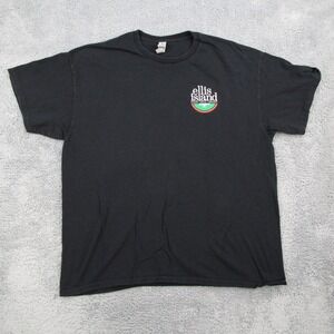 Ellis Island Casino Brewery Mens XL Black Wish You Were Beer Graphic T-Shirt